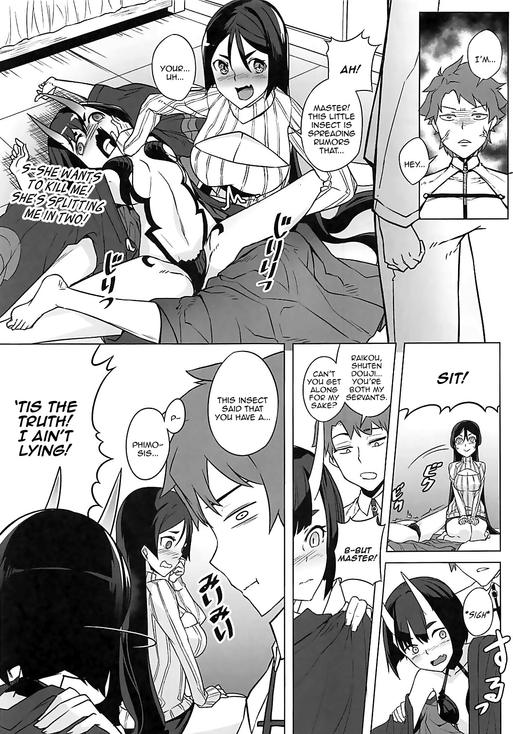 Hentai Manga Comic-Loli Raikou and Onee Shuten-Read-5